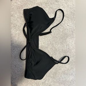 black bikini top